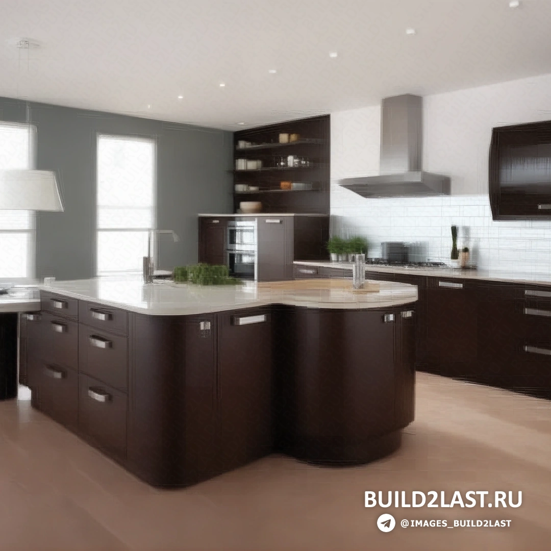 Кухня в индустриальном стиле с открытыми трубами